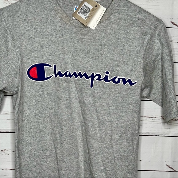 Champion | Logo Heather Gray Short Sleeve Shirt - Picture 2 of 4